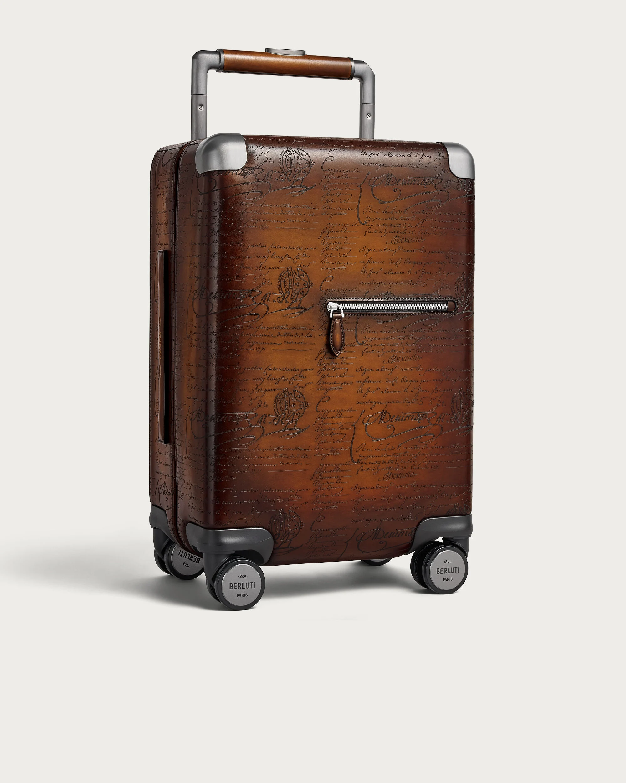 Leather suitcase